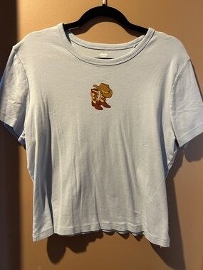 Light Blue Graphic Tee with Cowboy Boots & Hat LEVIS